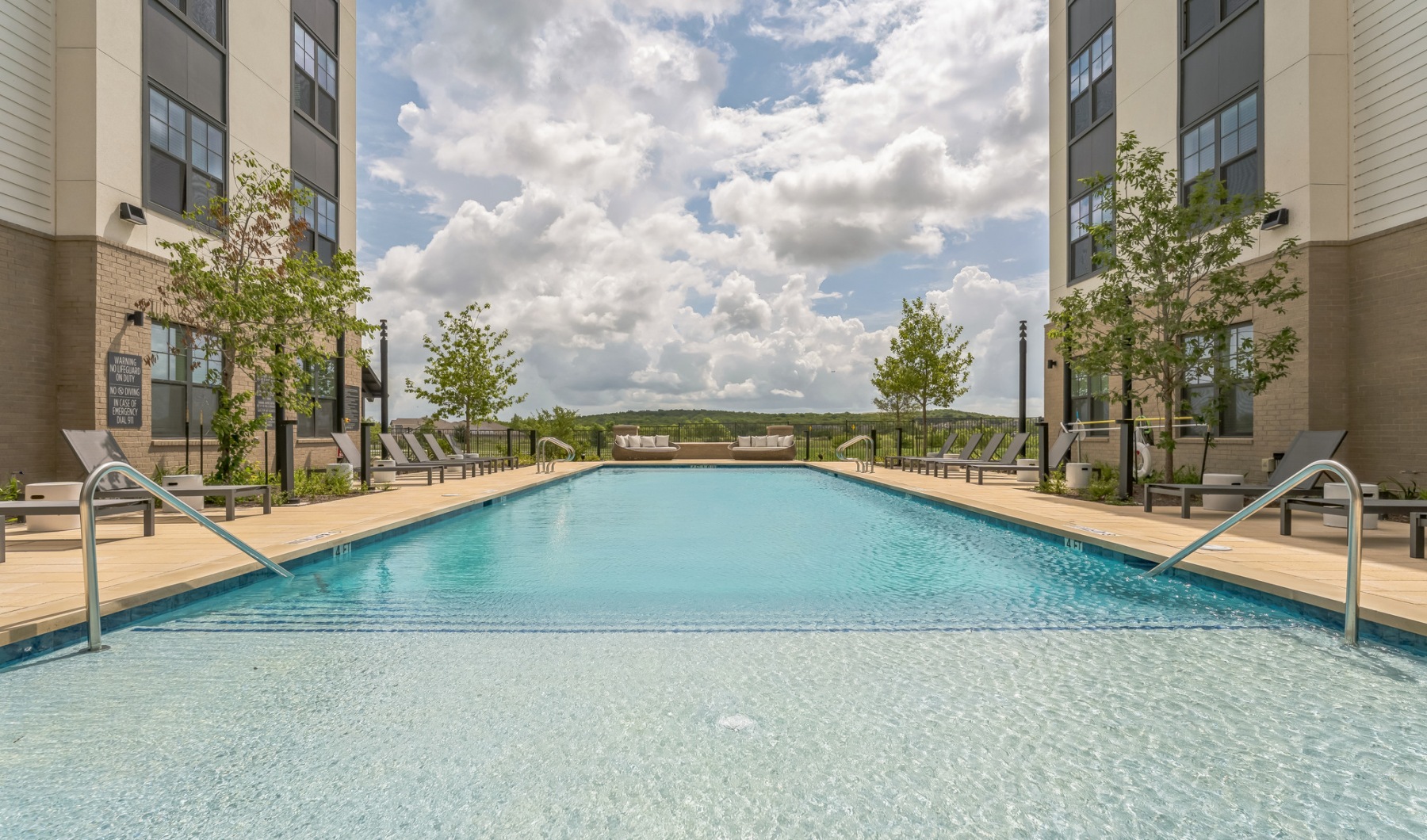 Resort-Style, Heated Pool with Sun Shelves